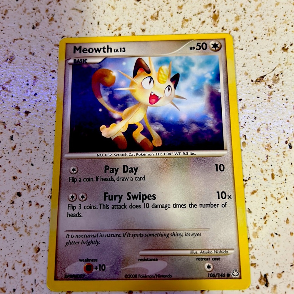 Meowth Pokemon Card